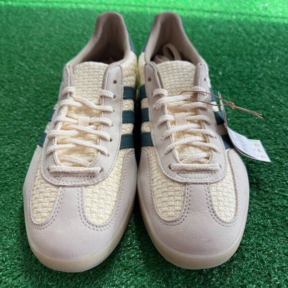 Adidas Gazelle Indoor Cream White Preloved Teal Mens Shoes JR3837 NEW Size 12 - Picture 3 of 5